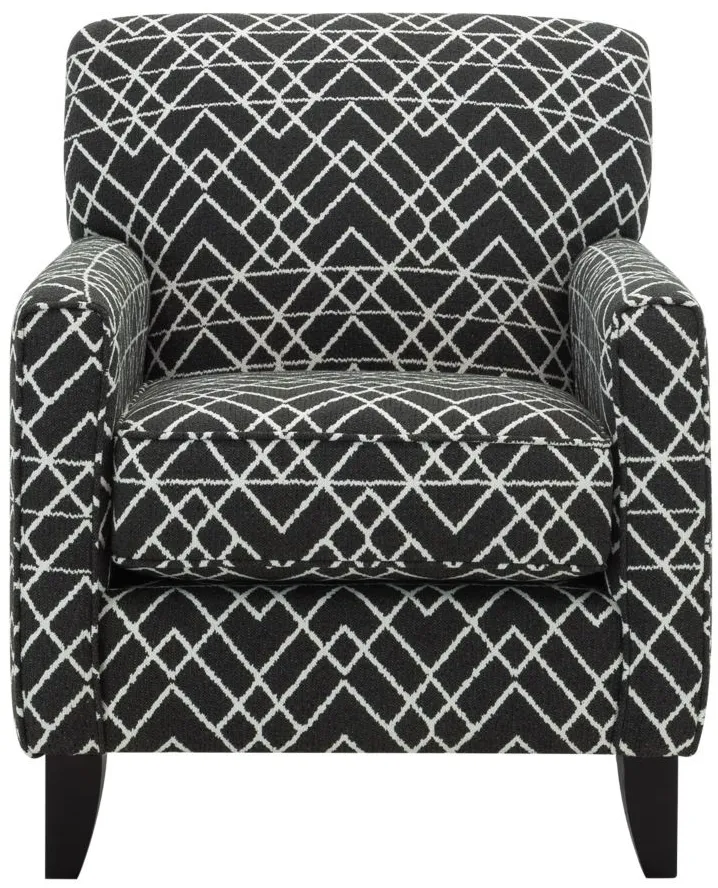 Daine Accent Chair in Hyphen Onyx by Fusion Furniture