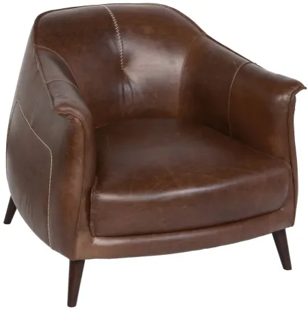 Martel Club Chair in Brown by Classic Home