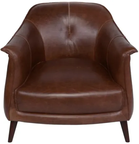 Martel Club Chair in Brown by Classic Home