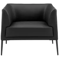 Matias Lounge Chair in Black by EuroStyle