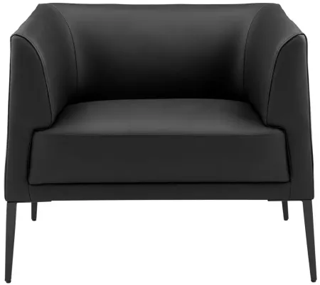 Matias Lounge Chair in Black by EuroStyle