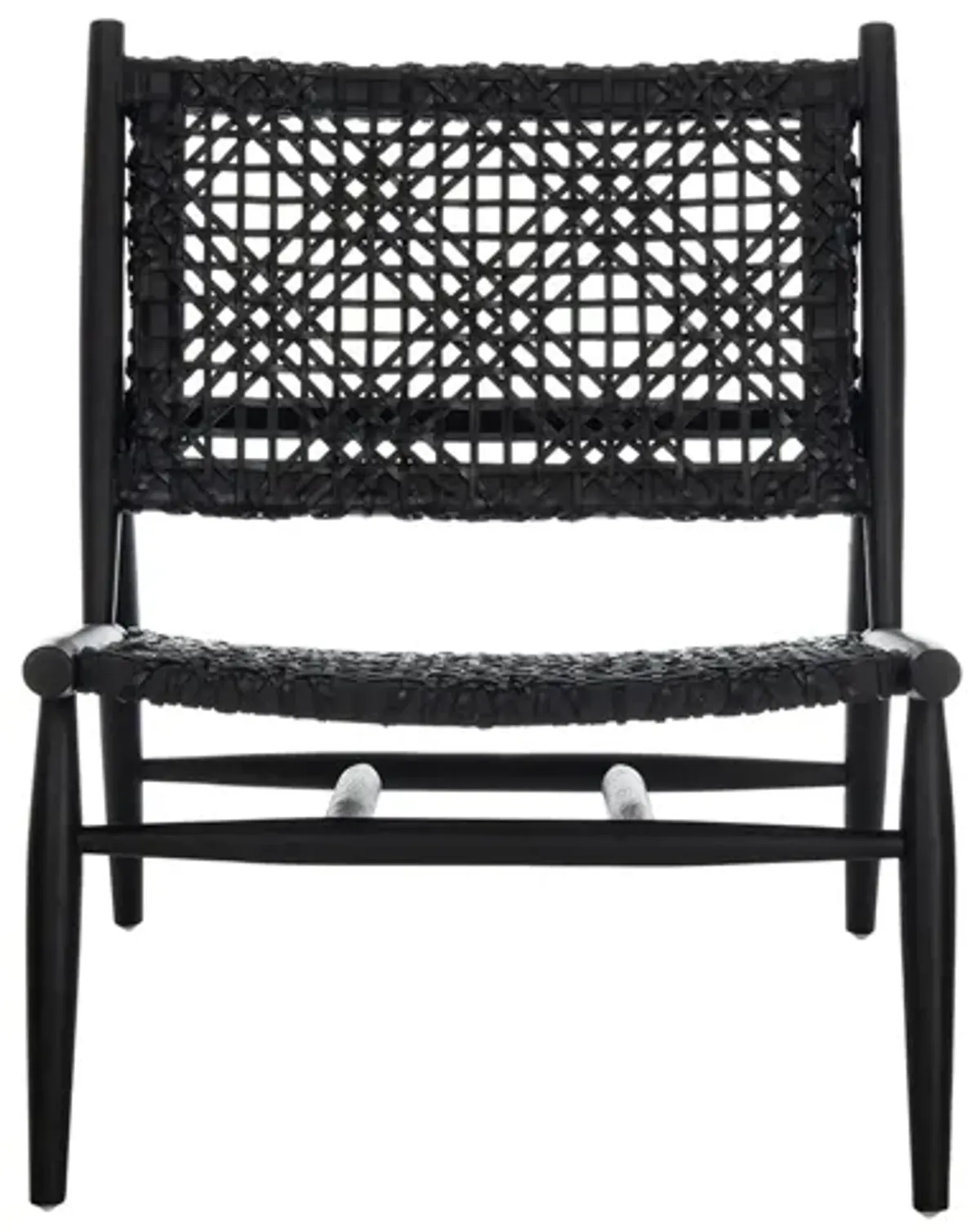 Bandelier Accent Chair in Black / Black by Safavieh