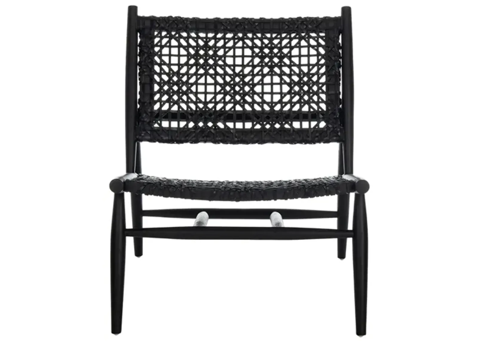 Bandelier Accent Chair in Black / Black by Safavieh