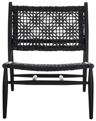 Bandelier Accent Chair in Black / Black by Safavieh