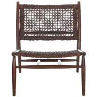 Bandelier Accent Chair in Brown / Brown by Safavieh