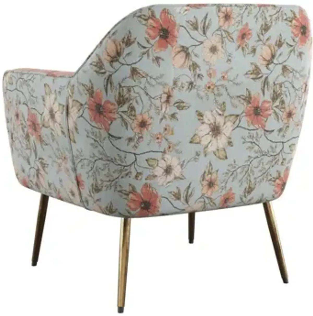 Ophelia Floral Print Accent Chair