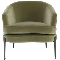 Aurelia Accent Chair in Olive Green by Classic Home