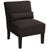 Flint Accent Chair in Linen Black by Skyline