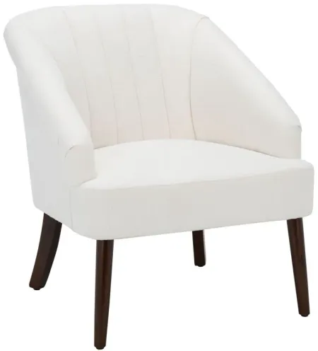 Quenton Accent Chair in White by Safavieh