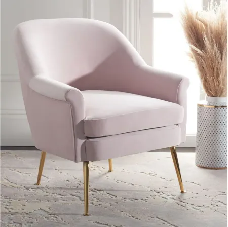 Rodrik Accent Chair in Light Pink by Safavieh