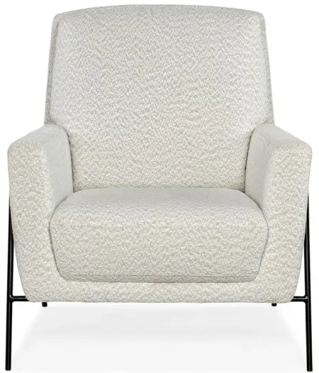 Amette Metal Frame Club Chair in White by Hooker Furniture
