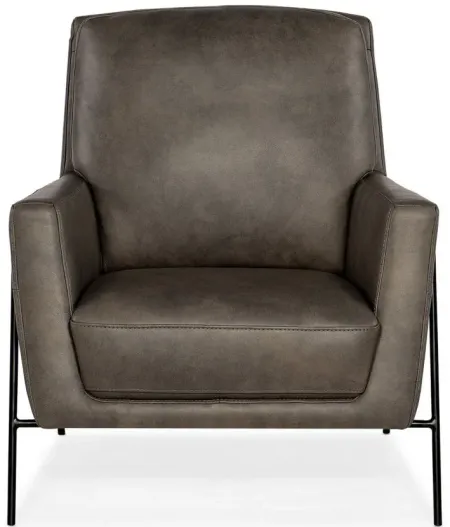 Amette Metal Frame Club Chair in Grey by Hooker Furniture