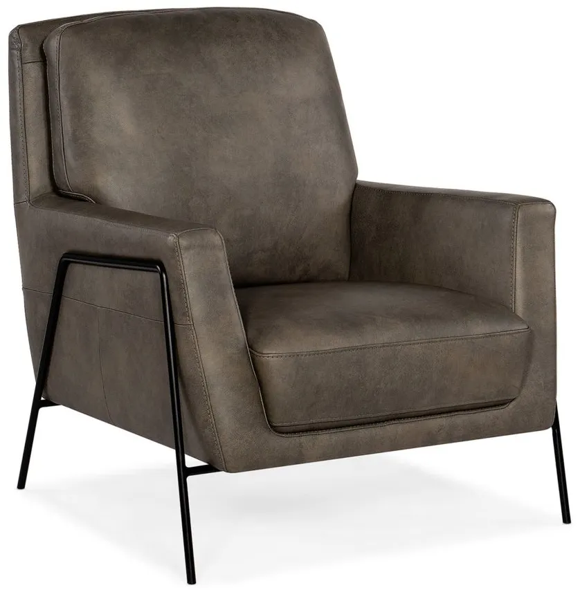 Amette Metal Frame Club Chair in Grey by Hooker Furniture