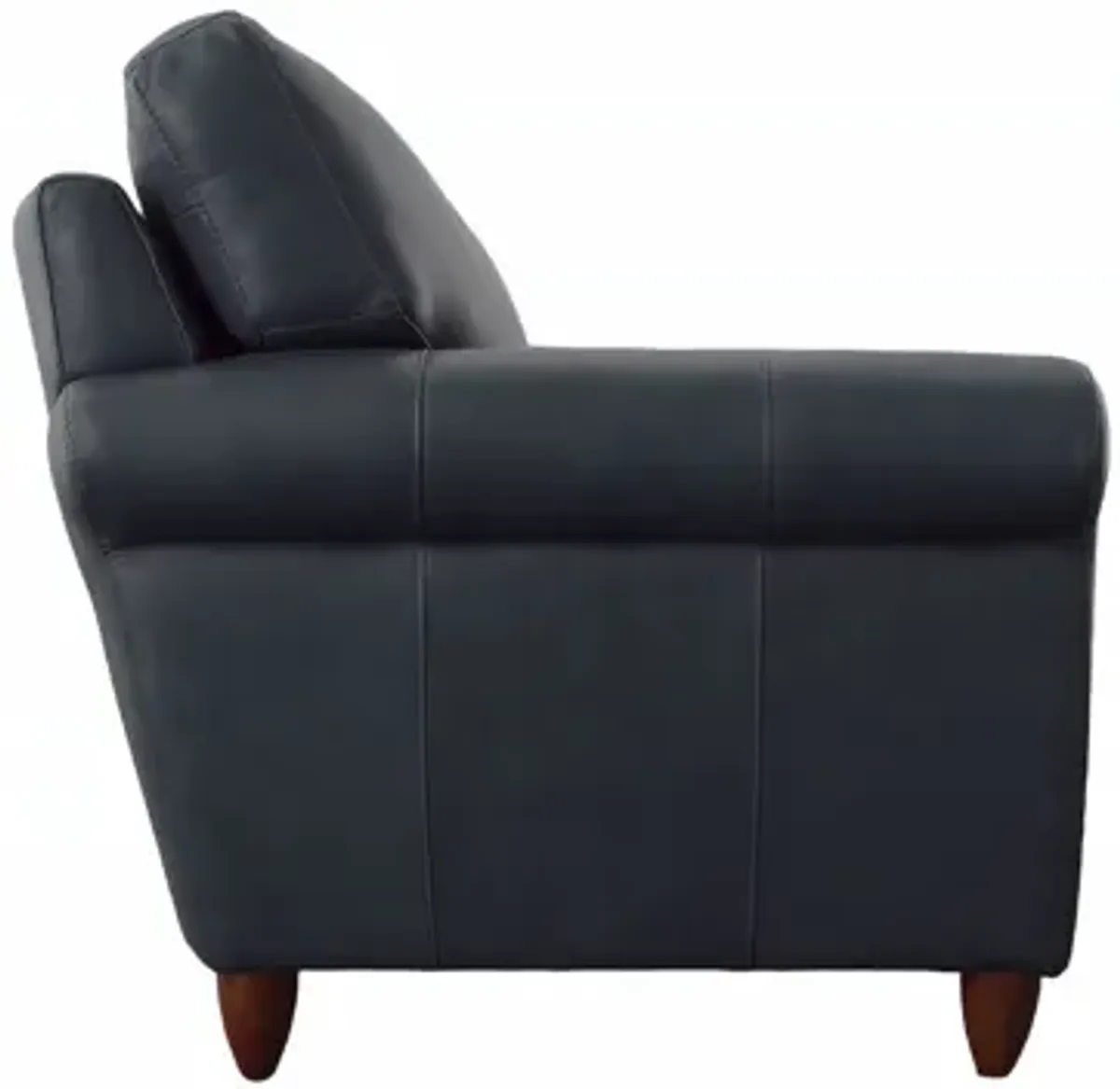 Cameo Chair in Denver Lux Blue by Omnia Leather