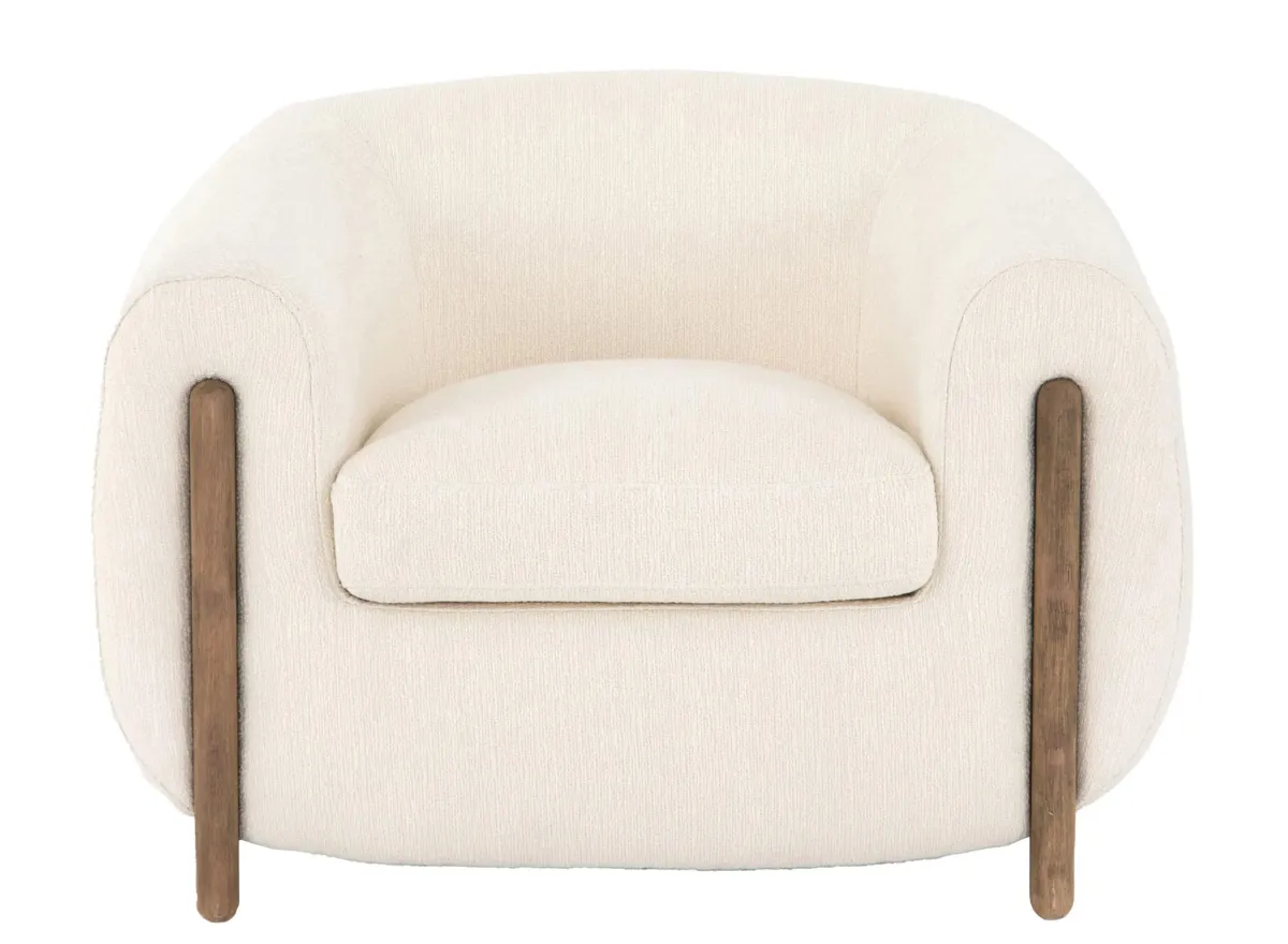 Lyla Chair in Kerbey Ivory by Four Hands