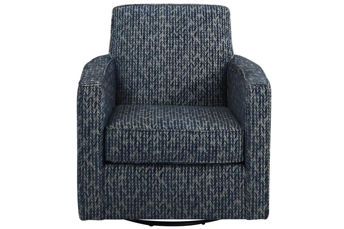 Arro Swivel Accent Chair in Nice Navy by Behold Washington