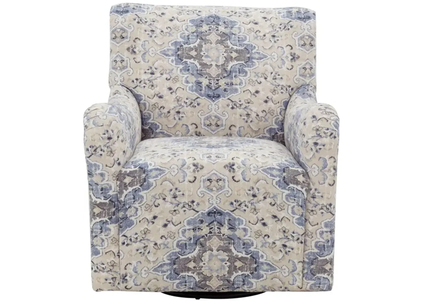 Jane Swivel Chair in Sabra Blue Bell by Chairs America