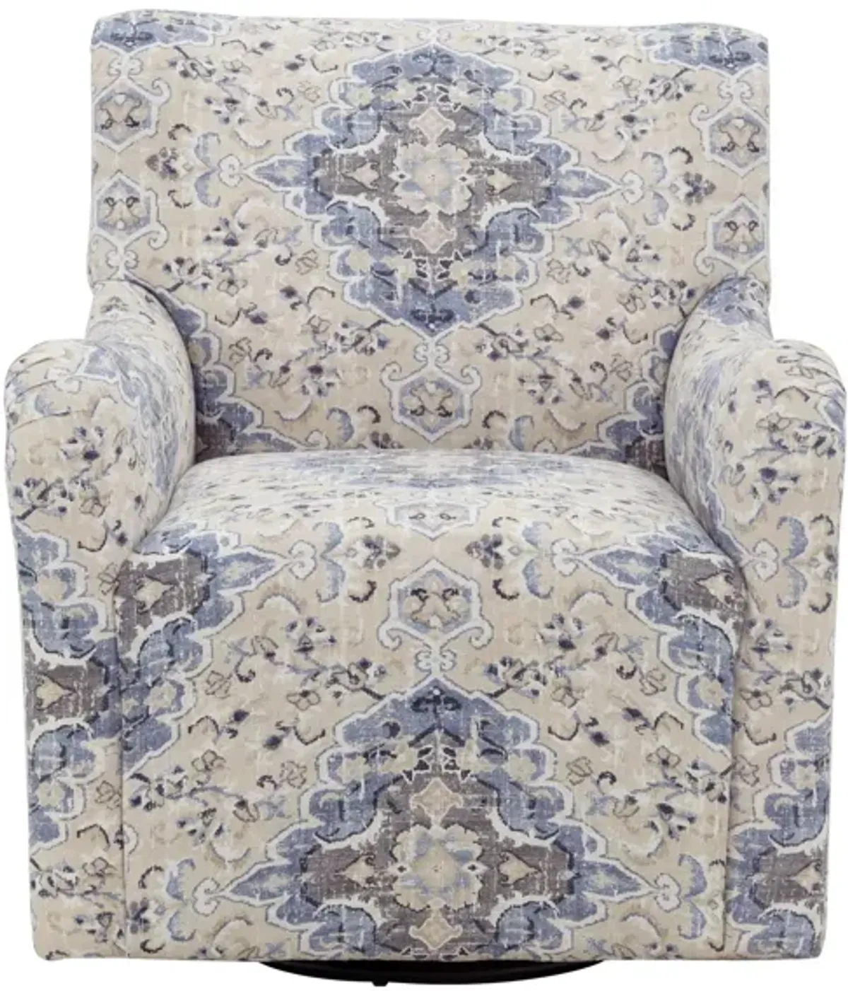 Jane Swivel Chair in Sabra Blue Bell by Chairs America