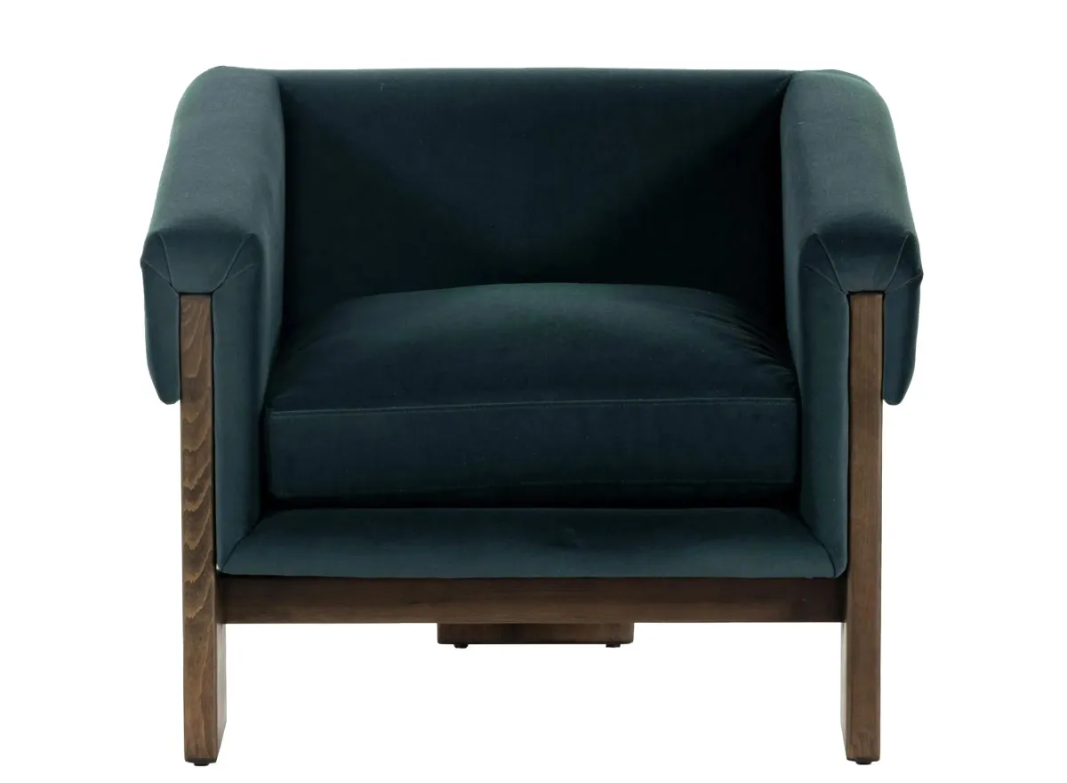 Cairo Chair in Modern Velvet Smoke by Four Hands