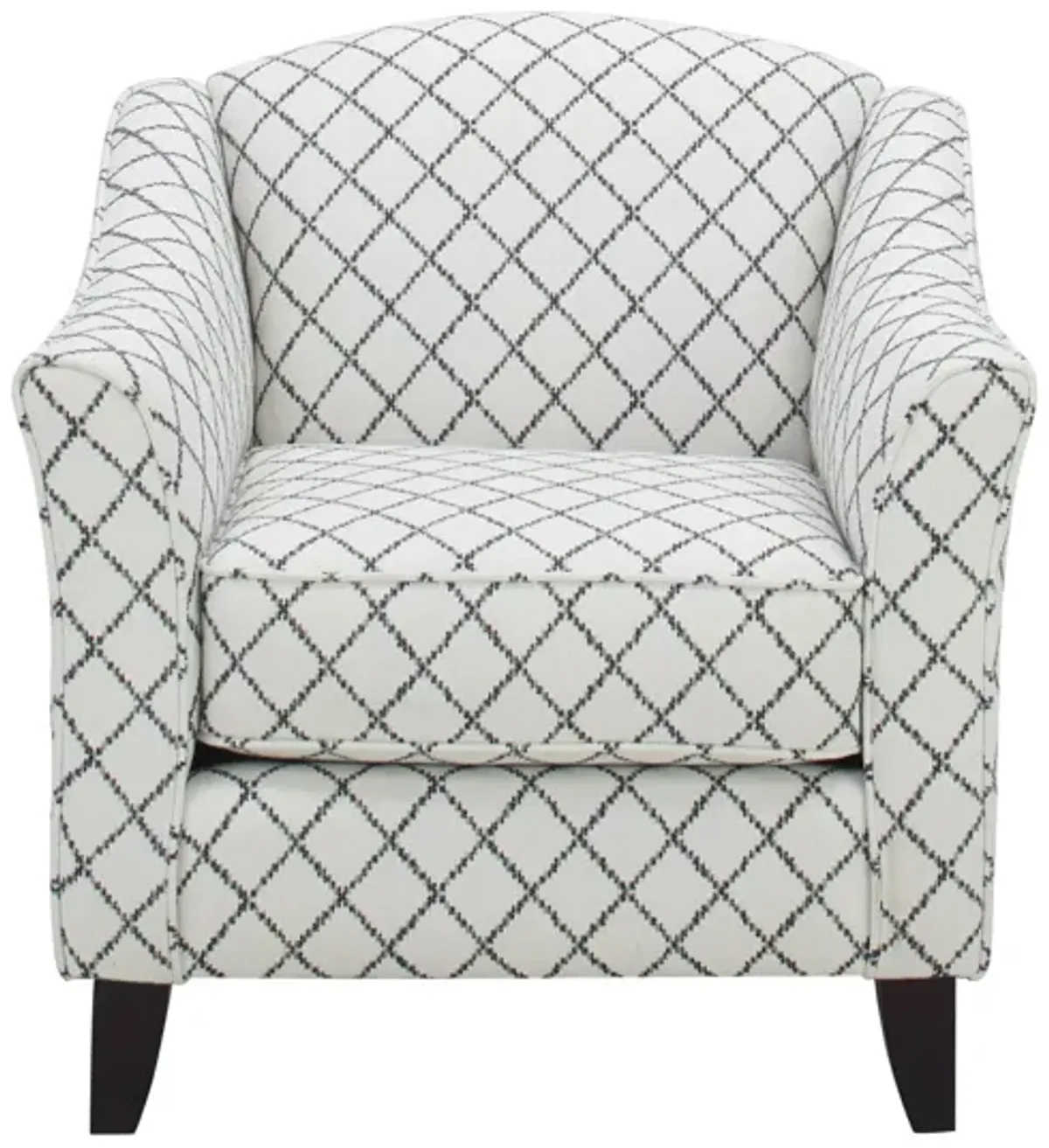 Alphie Accent Chair in Muse Blue by Fusion Furniture