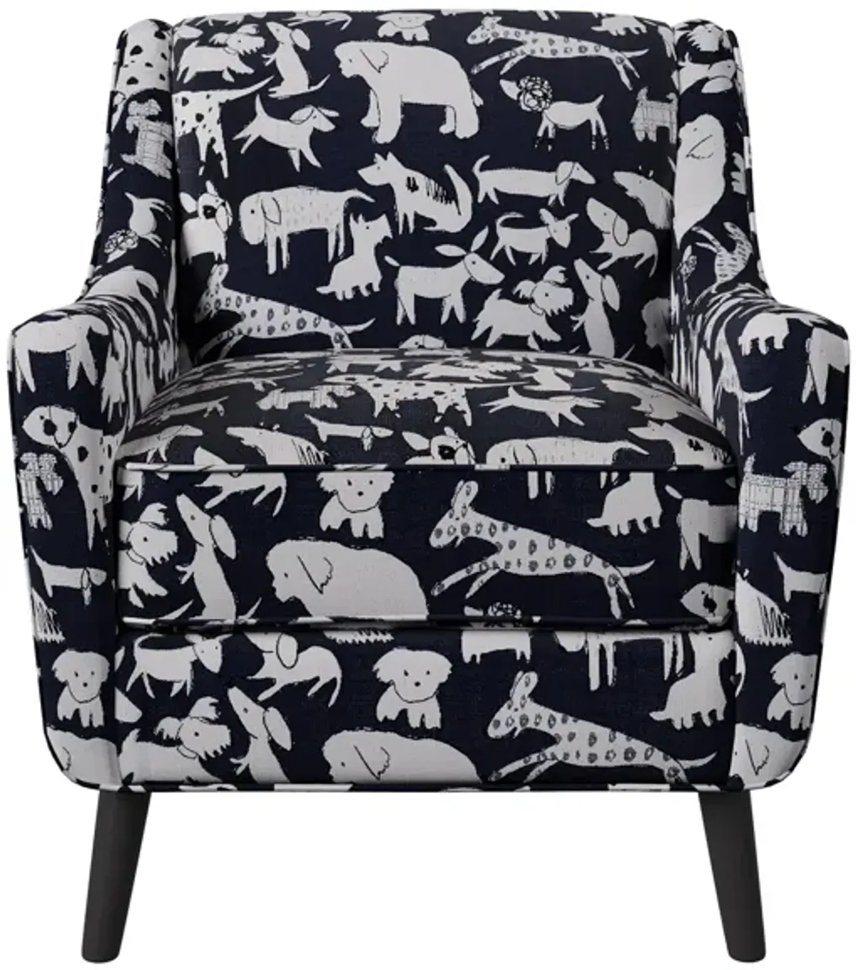 Daine Accent Chair in Doggie Navy by Fusion Furniture