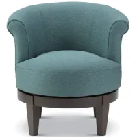 Nevie Swivel Chair in Peacock by Best Chairs