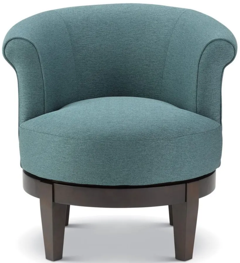 Nevie Swivel Chair in Peacock by Best Chairs
