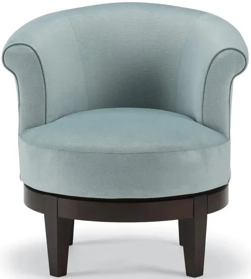 Nevie Swivel Chair in Aqua by Best Chairs