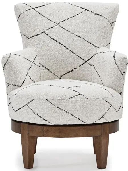 Lisbeth Swivel Chair in Parchment by Best Chairs