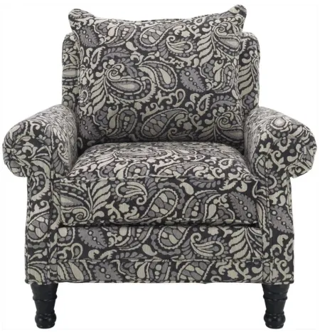 Wilkinson Accent Chair in Hyde Zinc by H.M. Richards