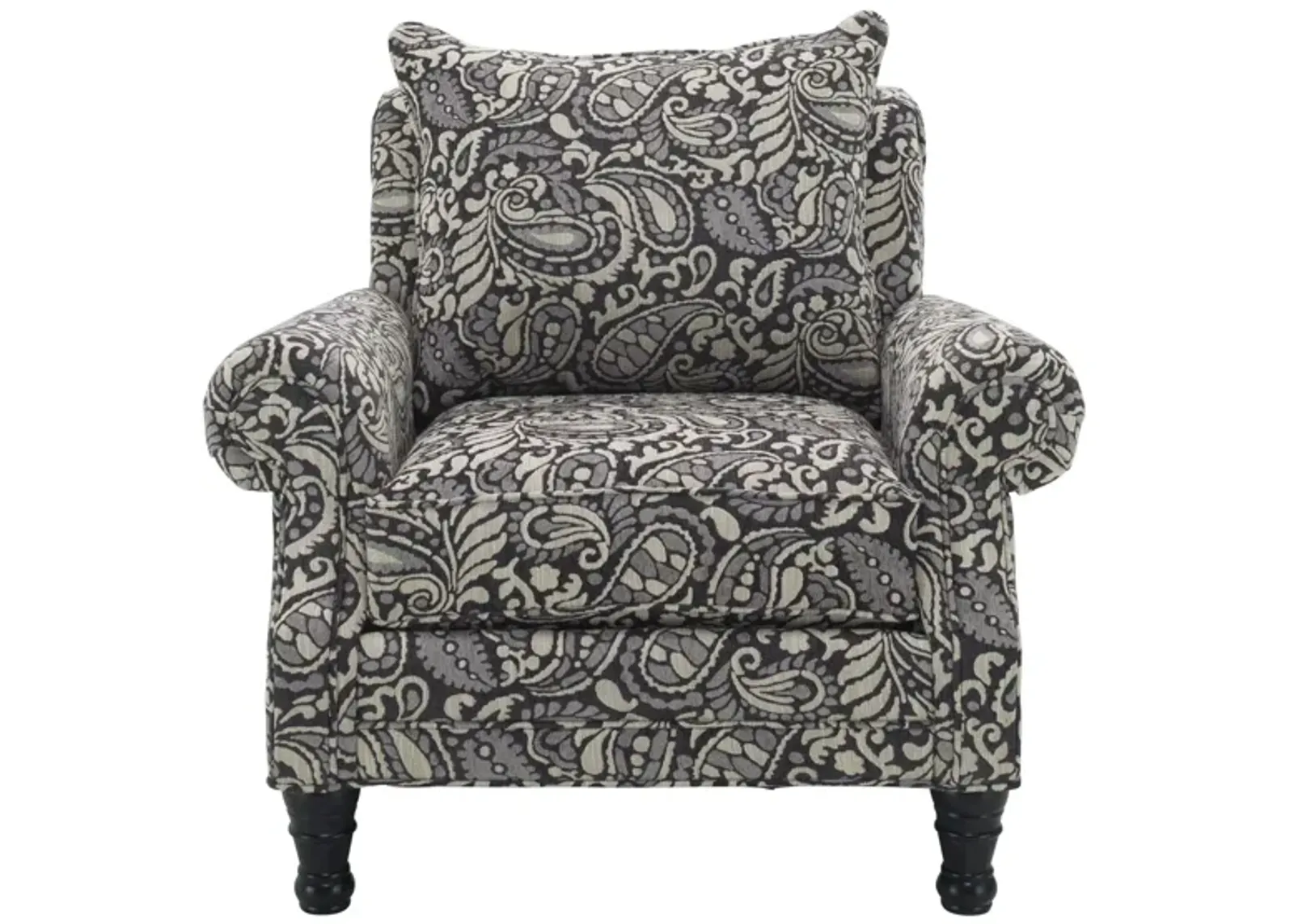 Wilkinson Accent Chair in Hyde Zinc by H.M. Richards