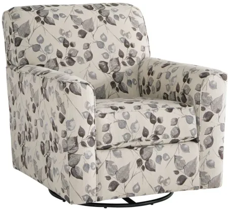 Abney Swivel Accent Chair in Platinum by Ashley Furniture