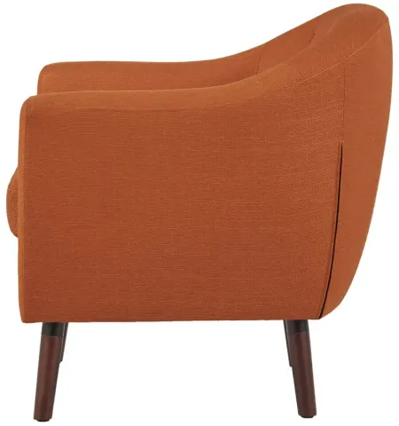 Baylor Accent Chair in Orange by Bellanest