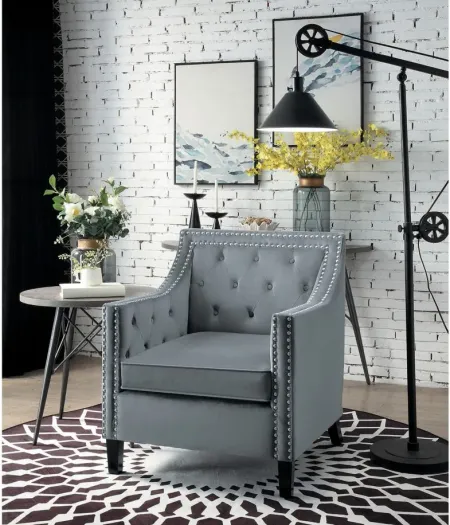 Avina Accent Chair in Gray by Homelegance
