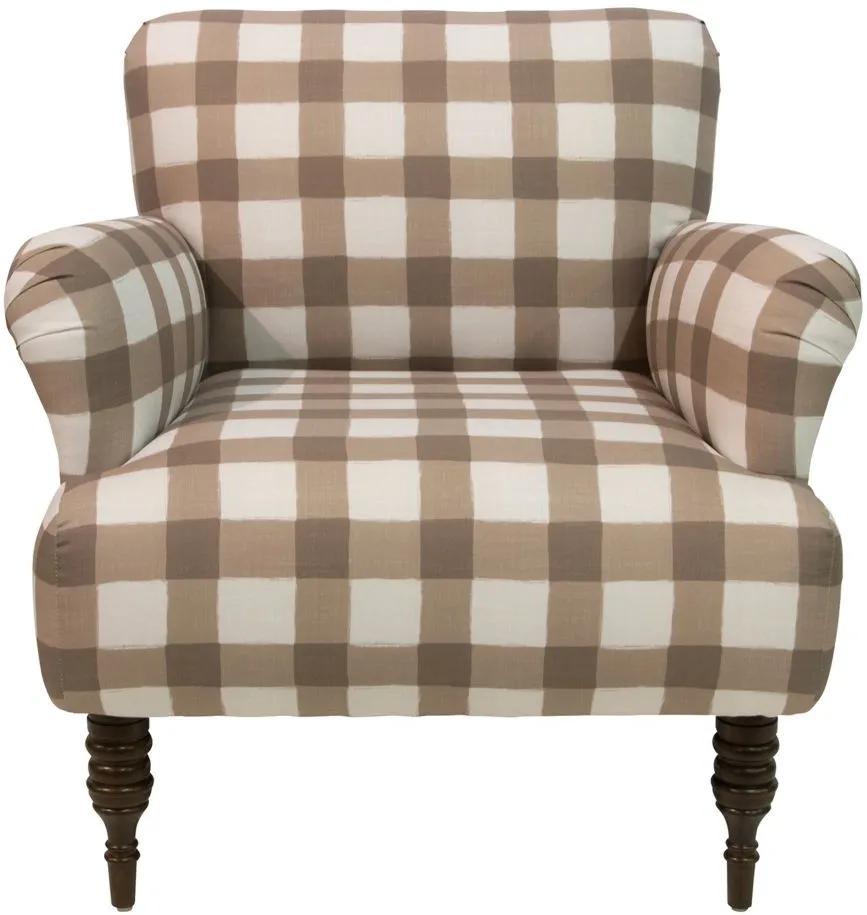 Melvin Chair in Buffalo Square Taupe by Skyline