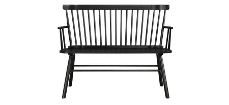 Jerimiah Bench in Black by Crown Mark