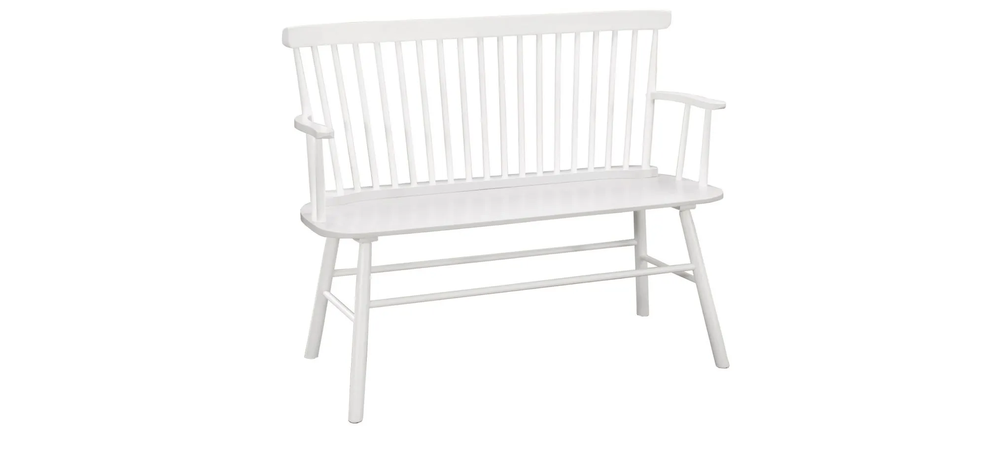 Jerimiah Bench in White by Crown Mark