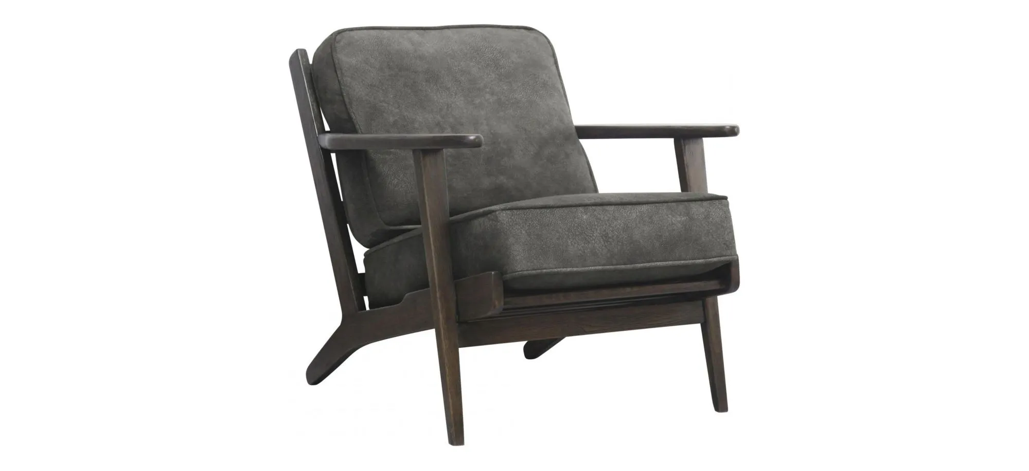 Albert Accent Chair in Pewter Hide by New Pacific Direct