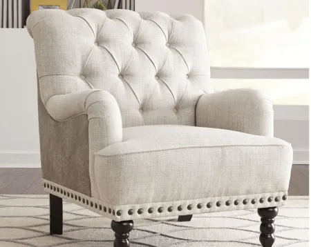 Tartonelle Accent Chair in Ivory/Taupe by Ashley Furniture