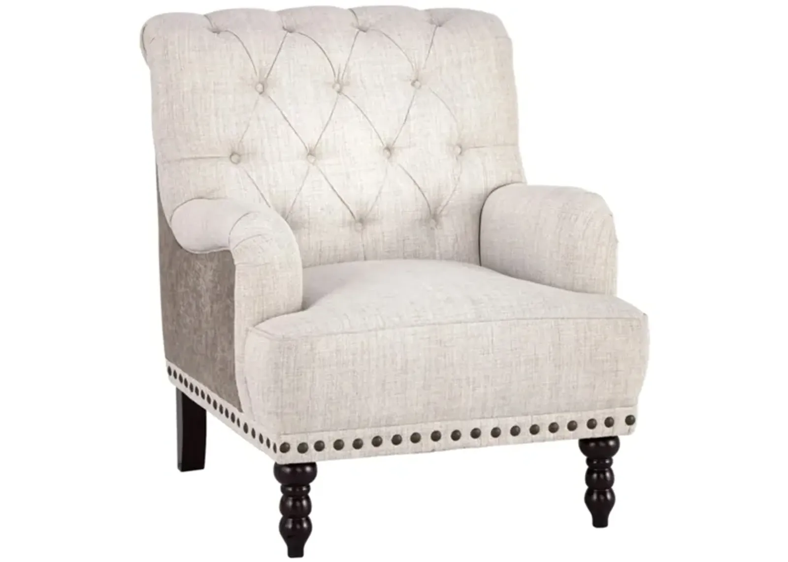 Tartonelle Accent Chair in Ivory/Taupe by Ashley Furniture