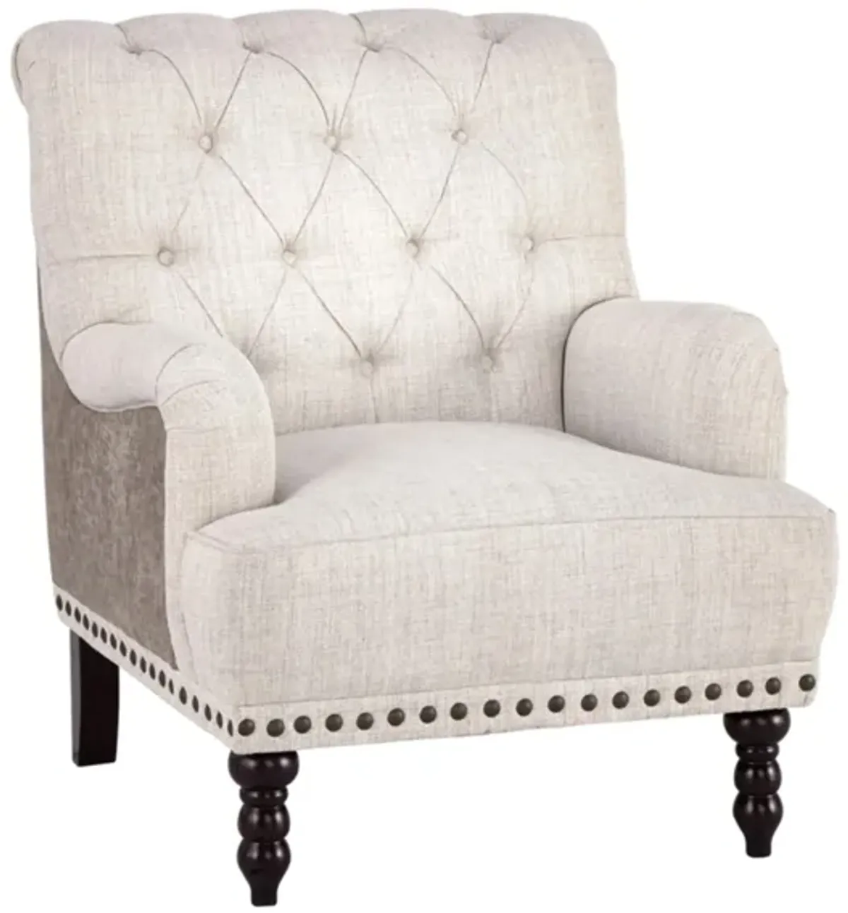 Tartonelle Accent Chair in Ivory/Taupe by Ashley Furniture