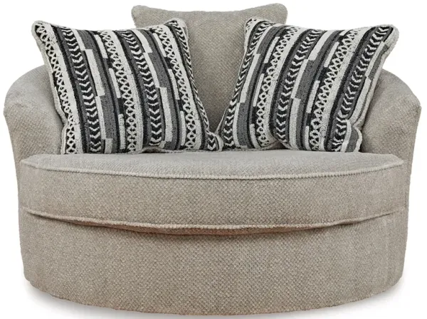 Calnita Oversized Swivel Accent Chair