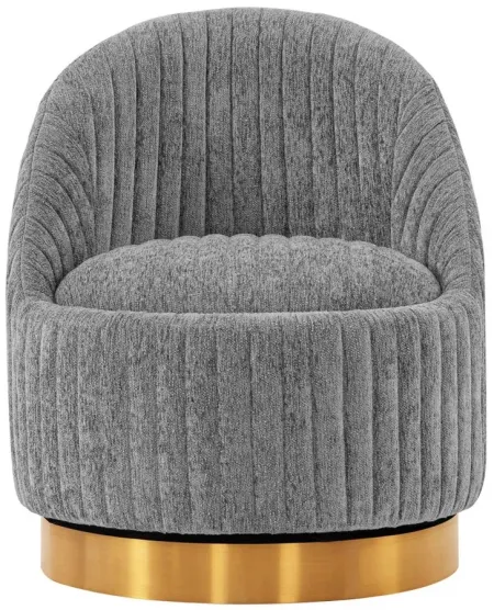 Leela Swivel Accent Chair in Gray by Manhattan Comfort