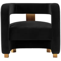 Amirah Accent Chair in Black by Manhattan Comfort