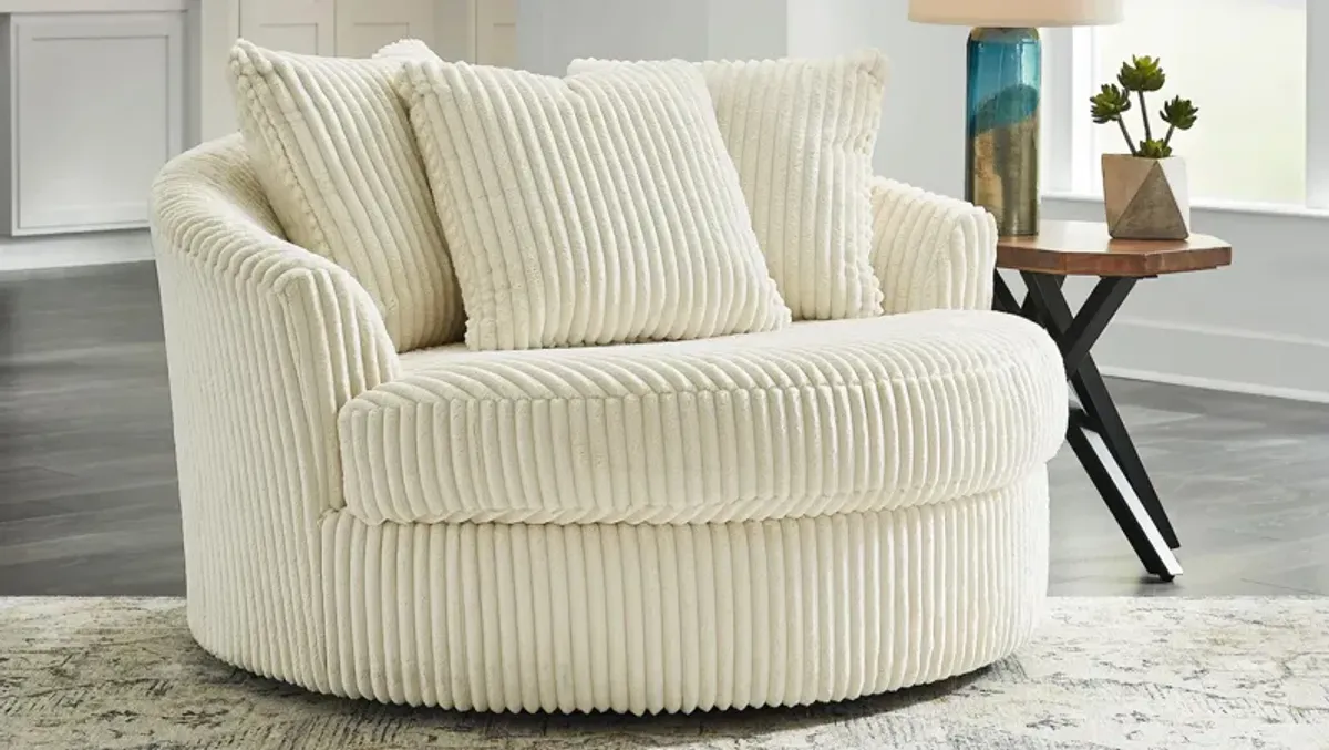 Lindyn Oversized Swivel Accent Chair