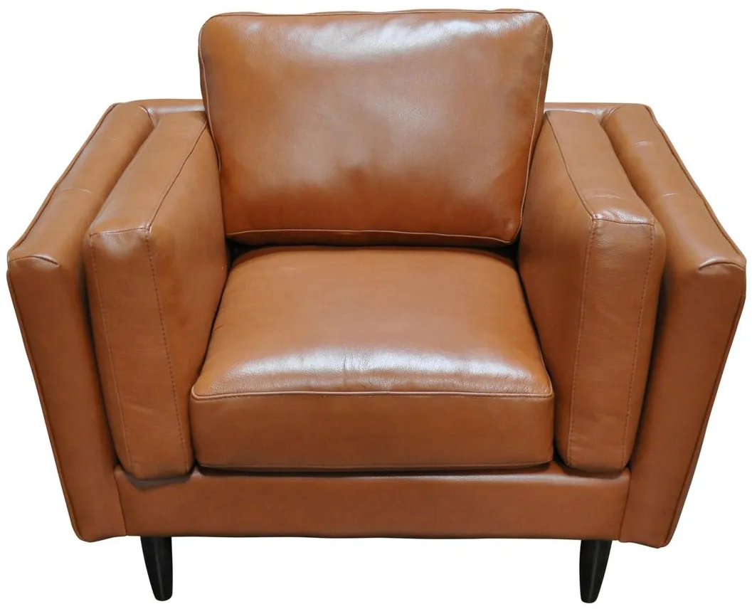 Zander Chair in Denver Caramel by Omnia Leather