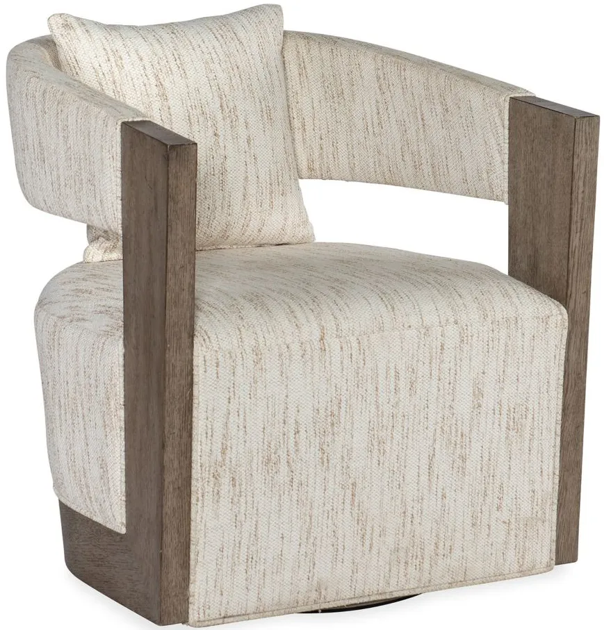 Calloway Peak Swivel Chair in Beige by Hooker Furniture