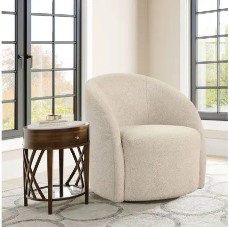 Otto Swivel Accent Chair in Khaki by Lifestyle Solutions