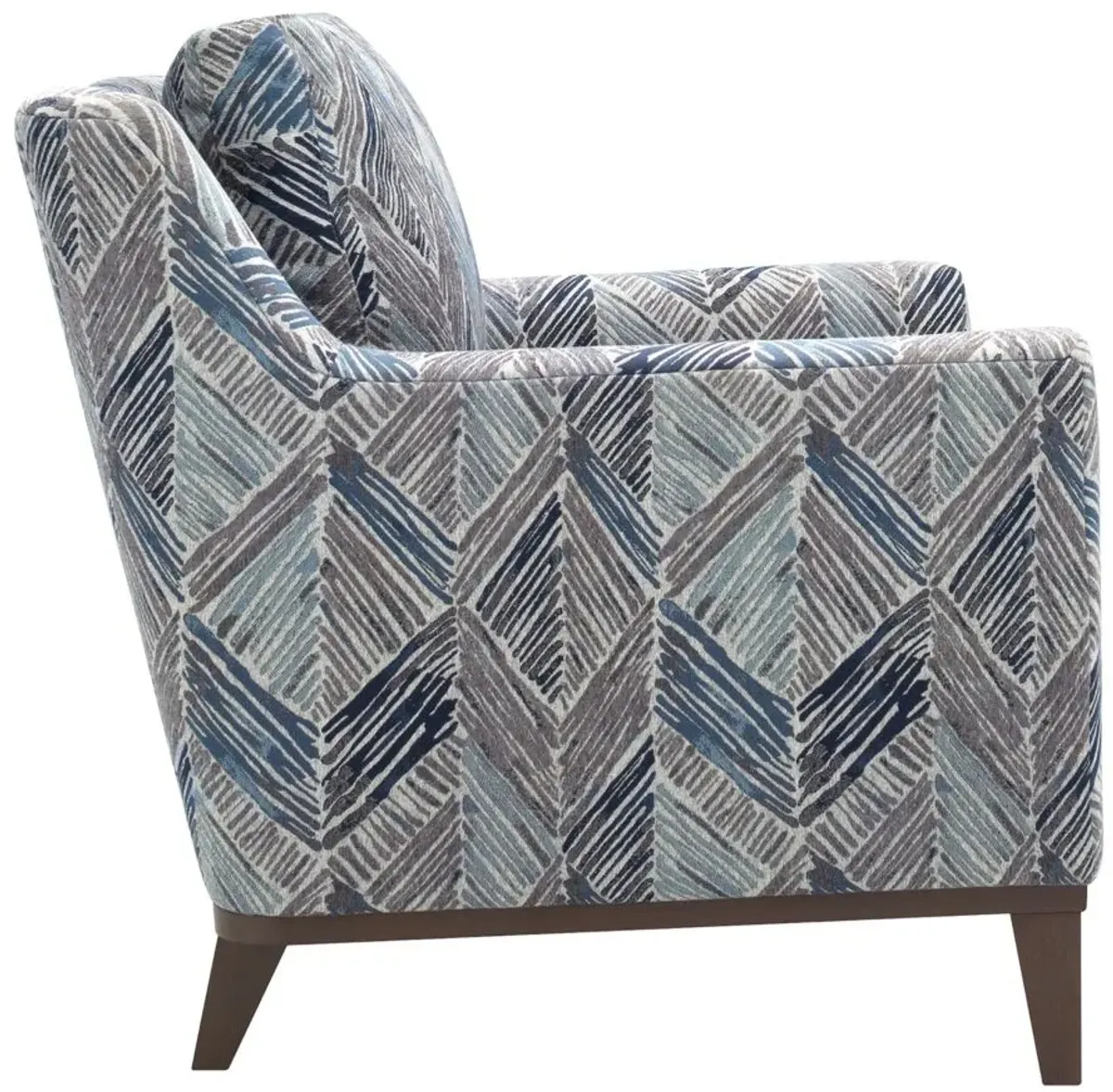 Macauley Chenille Accent Chair in Arrow Winter by H.M. Richards