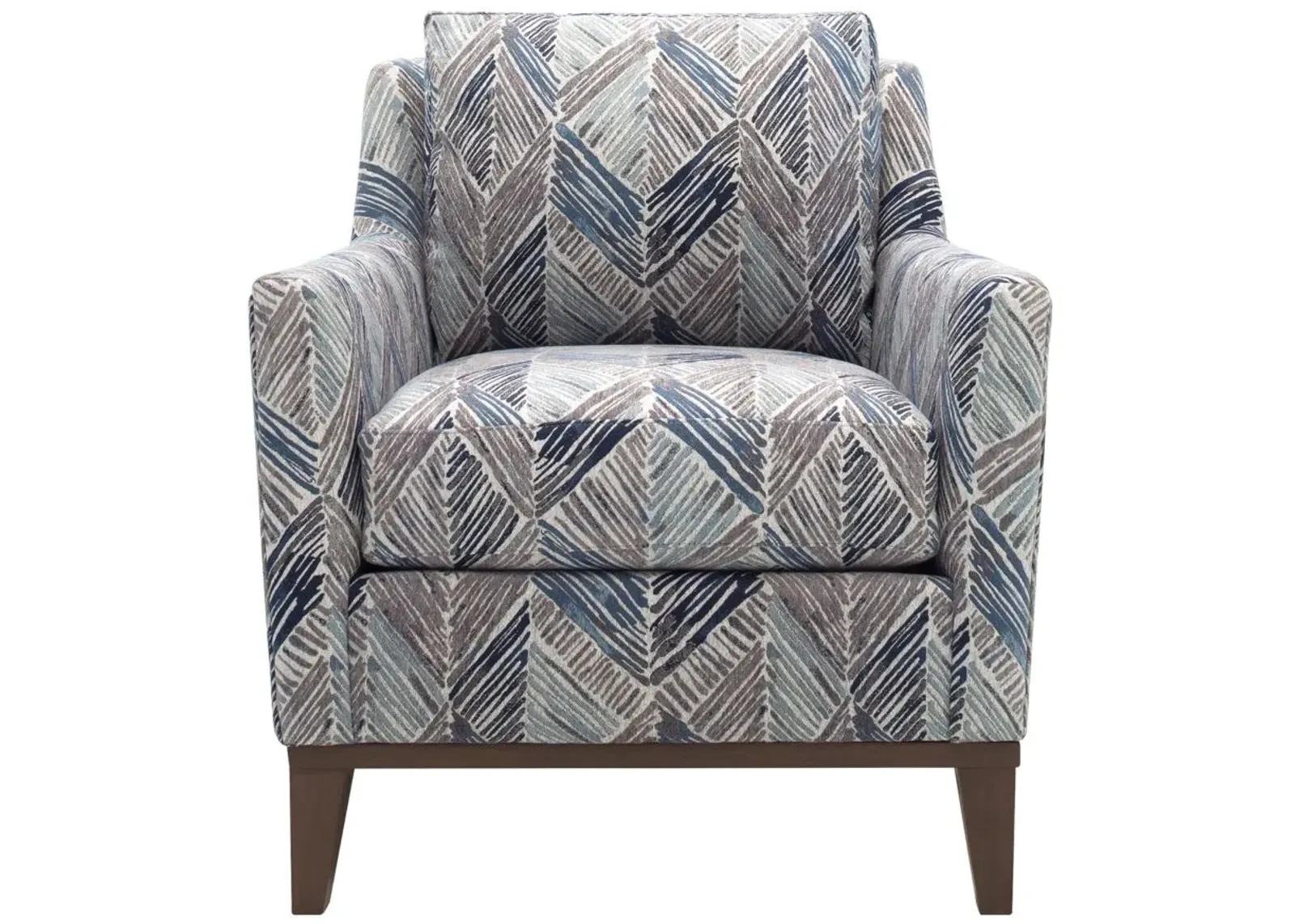 Macauley Chenille Accent Chair in Arrow Winter by H.M. Richards